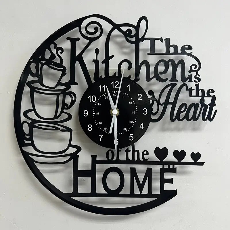 Vintage Kitchen-Themed Wall Clock