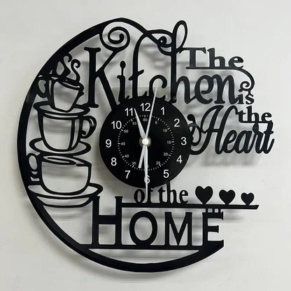 Vintage Kitchen-Themed Wall Clock