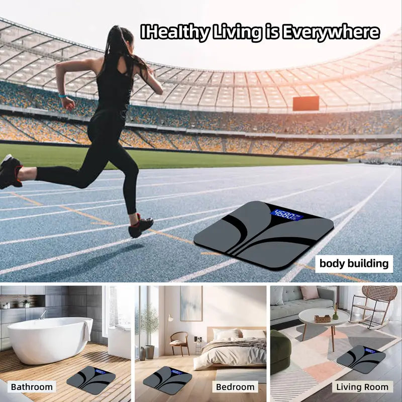 Sleek Black Smart Home Scale