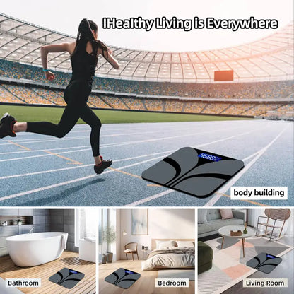 Sleek Black Smart Home Scale